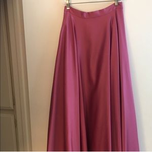 Floor Length Pink Skirt
